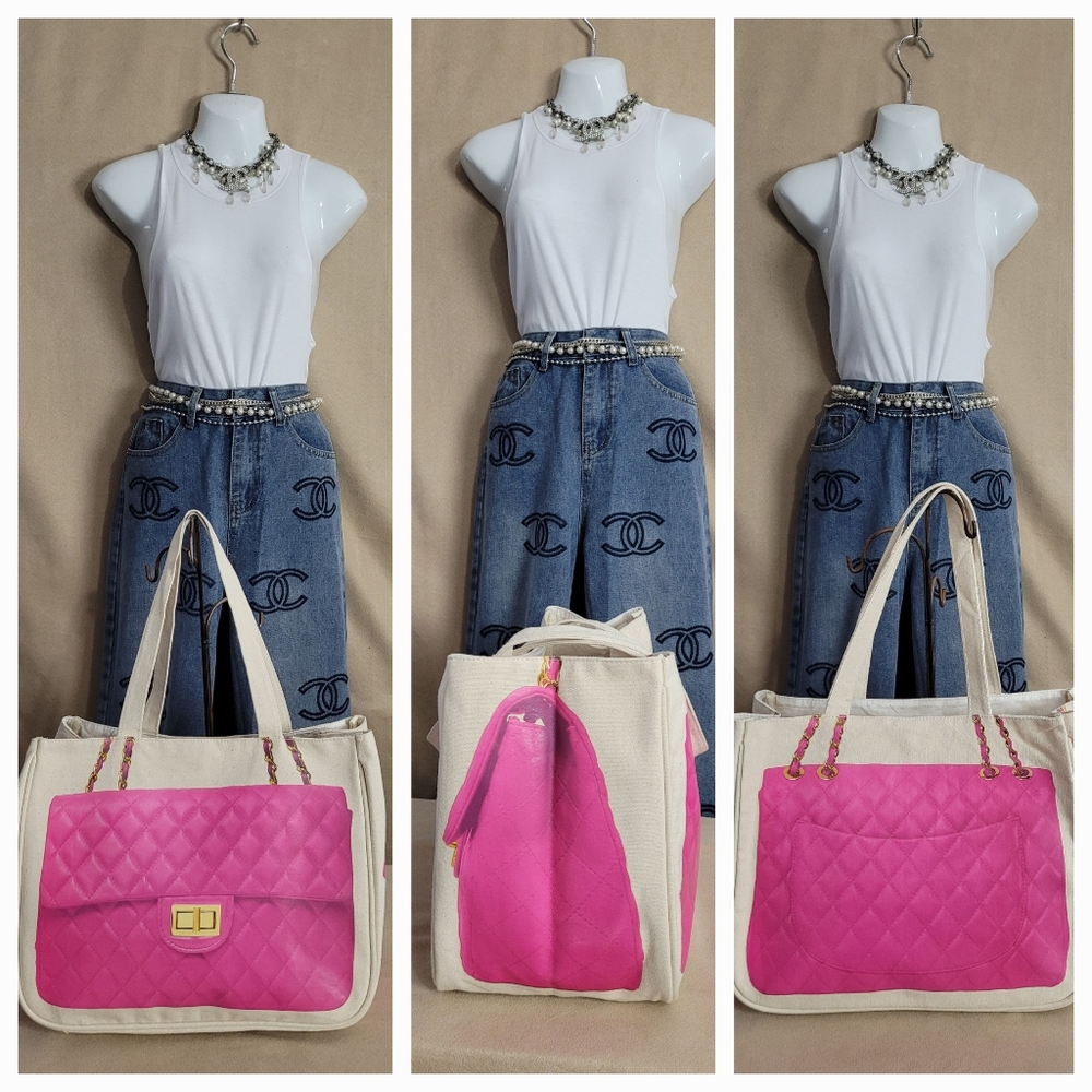 Chanel Bag  print Canvas BAG